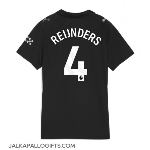 Manchester City Tijjani Reijnders #4 Vieraspaita Naiset 2025-26 Lyhythihainen